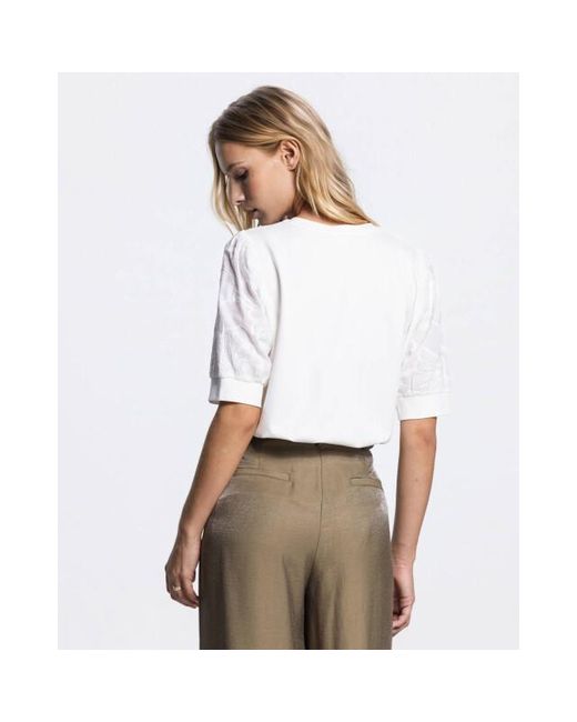 Jansen Amsterdam Pullover Noel Ss26 in het White
