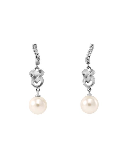 Orphelia Metallic 'Clara' 925 Sterling Drop Earrings