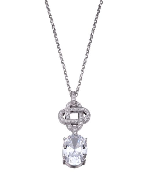 Orphelia Metallic 925 Sterling Chain With Pendant