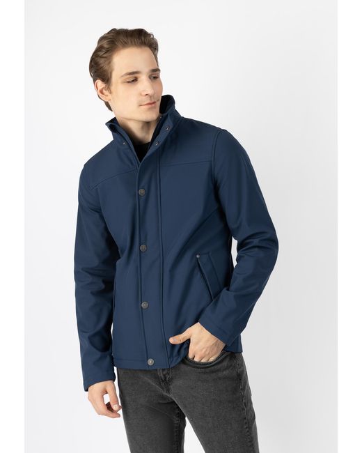 Mo Softshell Jas Marine in het Blue voor heren