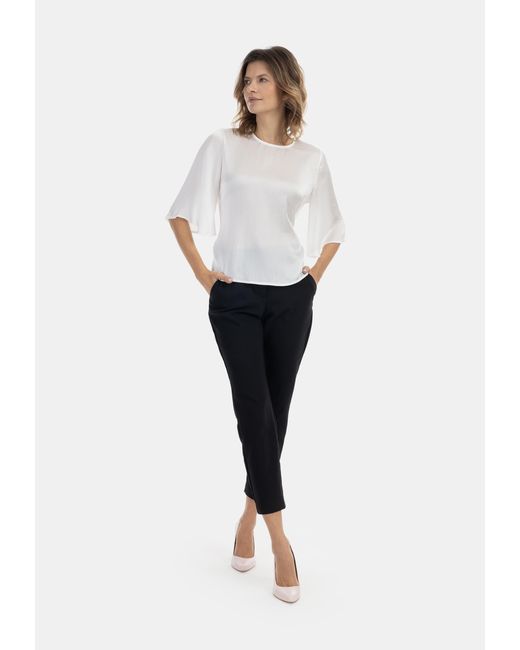 Usha Blouse Nowles Wolwit in het White