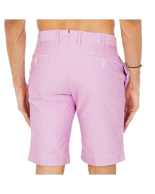 Hackett Bermuda Met Zij- En Achterzakken Hm210682 in het Purple voor heren