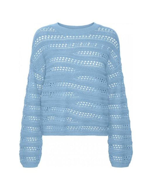 Vero Moda Vmlilja Lss O-Neck Pullover in het Blue