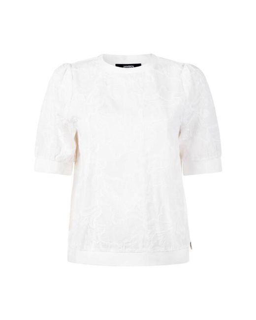 Jansen Amsterdam Pullover Noel Ss26 in het White