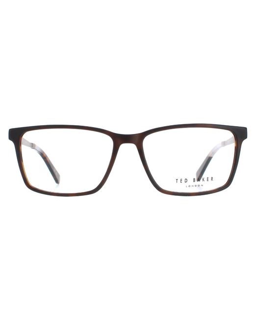 Ted Baker Rectangle Racing Brille in Brown für Herren