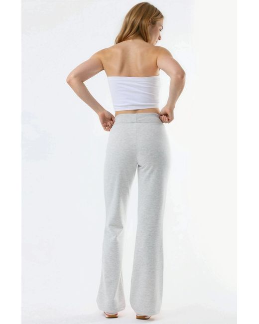 Busem Elastische Taille Flared Leg Broek in het Gray