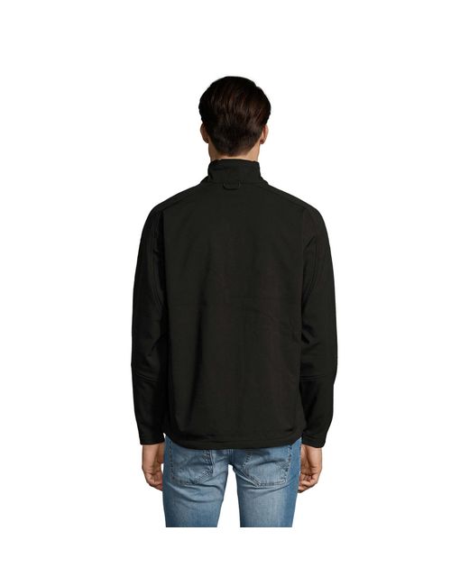 Sol's Relax Soft Shell Jas in het Black voor heren