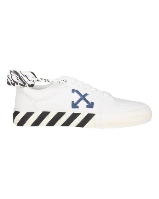 Off-White c/o Virgil Abloh Metallic Low Vulcanized Eco Canvas Sneakers for men