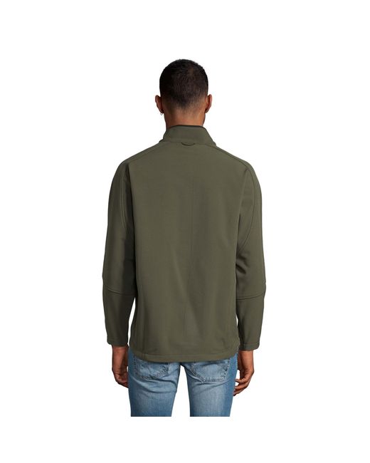 Sol's Relax Soft Shell Jas (Leger) in het Green voor heren