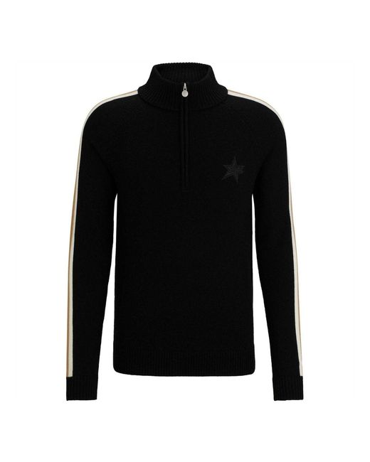 Boss Regular Raglan Trui in het Black voor heren