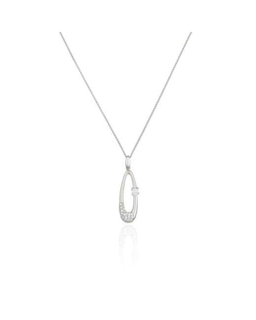 Orphelia Metallic 925 Sterling Chain With Pendant