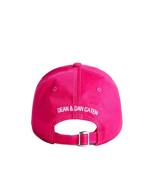 DSquared² Be Icon Logo Baseball Cap in het Pink