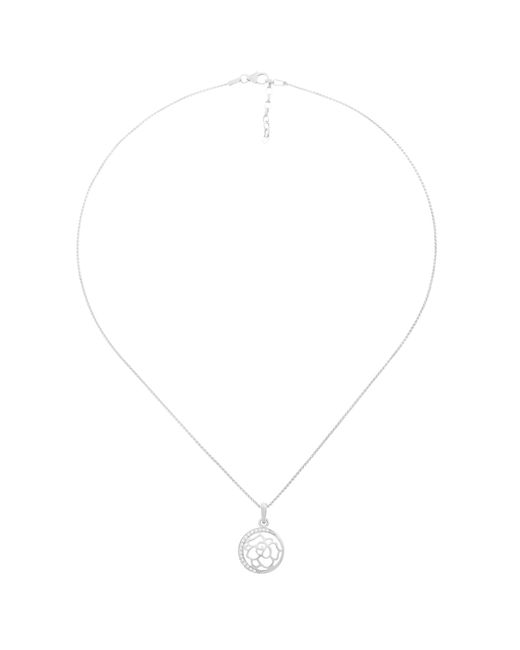 Orphelia White 'Blair' 925 Sterling Chain With Pendant