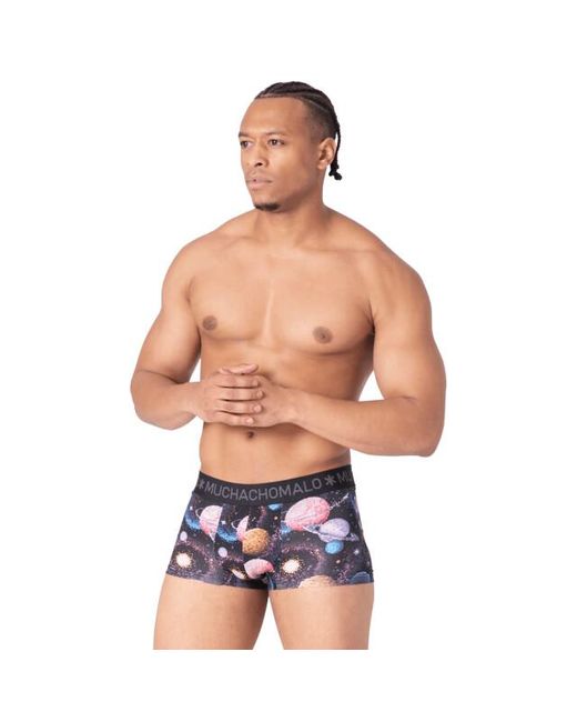 MUCHACHOMALO 3-Pack Trunks Inner Outer Space in het Black voor heren
