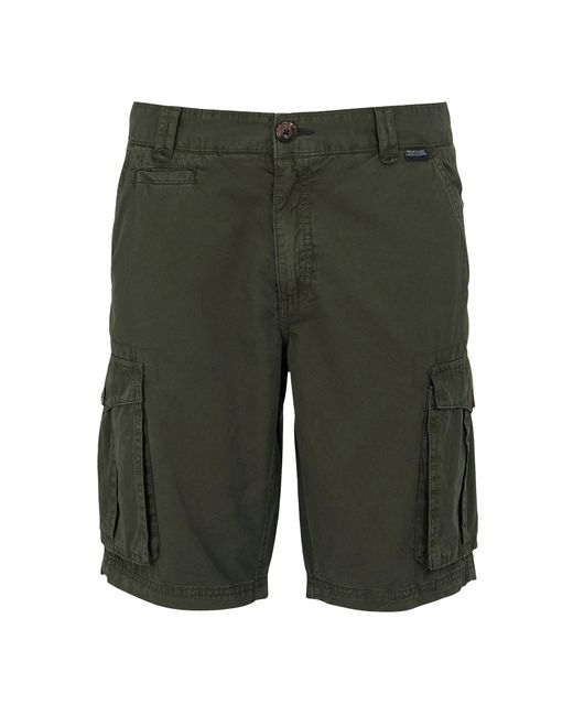 Regatta Green Shorebay Ii Cargo Shorts (Dark) Cotton for men
