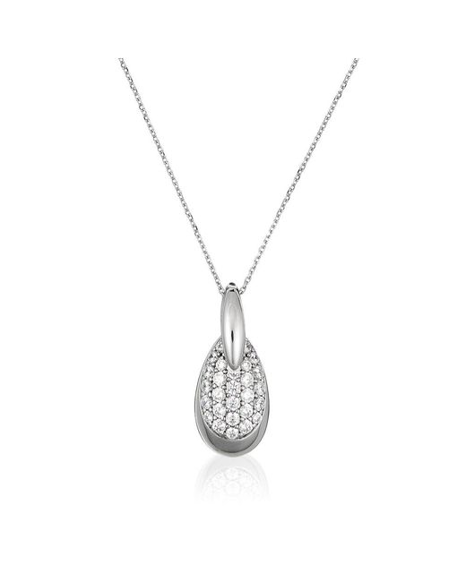 Orphelia Metallic 925 Sterling Chain With Pendant