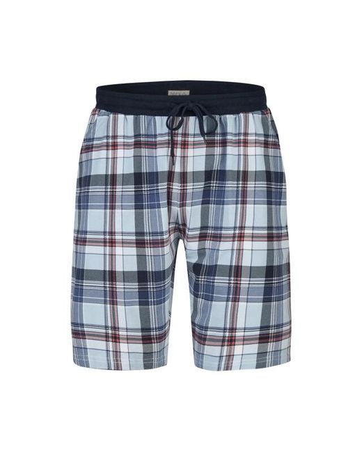 Phil & Co. Berlin Shortama Korte Pyjama Set Rood/Blauw Geruit in het Red voor heren