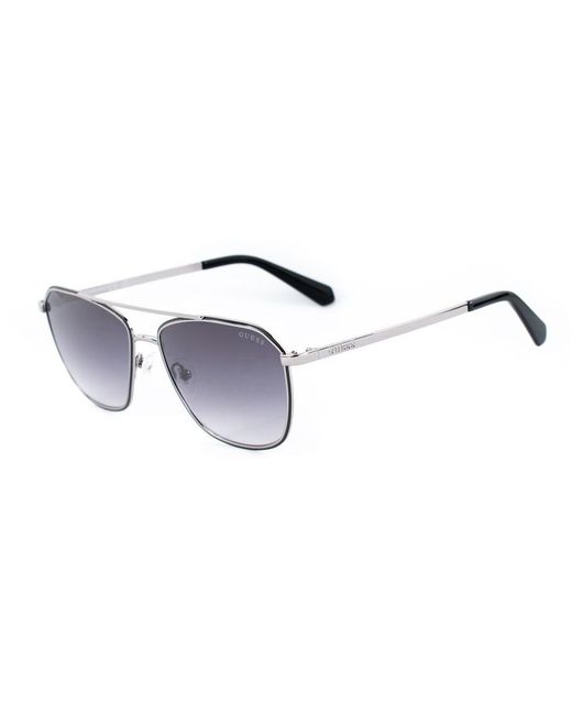 Guess Metallic Black Metal Sunglasses for men