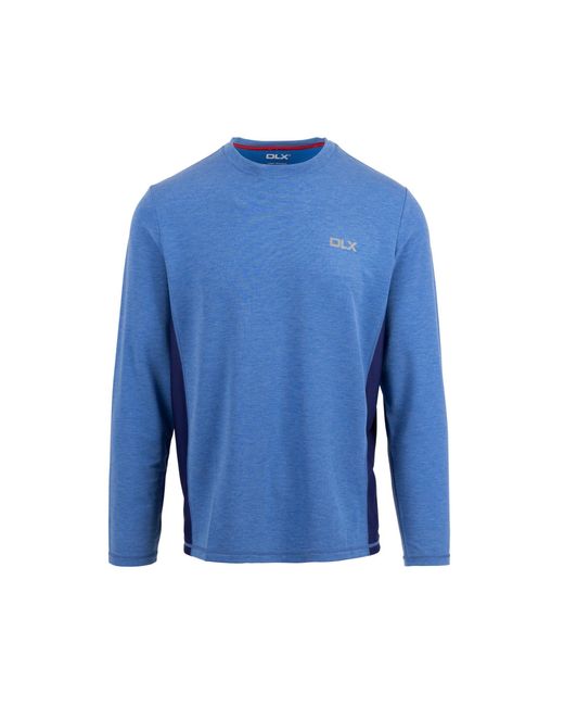 Trespass Blue Charlie Long-Sleeved T-Shirt Marl) for men