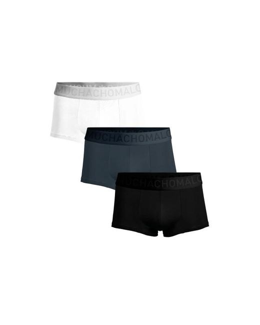 MUCHACHOMALO 3-Pack Bamboe Trunks in het Blue voor heren