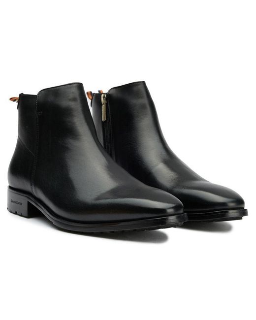 Simon Carter Black Primrose 3 Inside Zip Boots for men