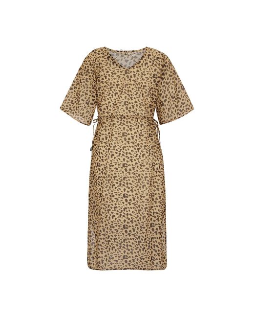 Regatta Natural Ladies Avorno Abstract Leopard Print Kaftan