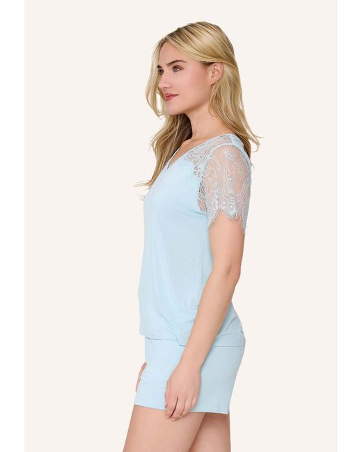Lingadore Shortama Set in het Blue