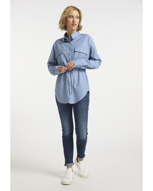 Usha Label Blouse in het Blue