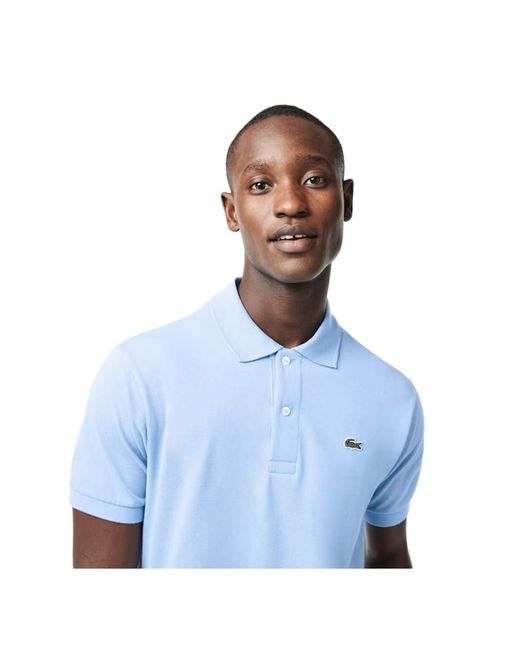 Lacoste Polo Handtekening in het Blue voor heren