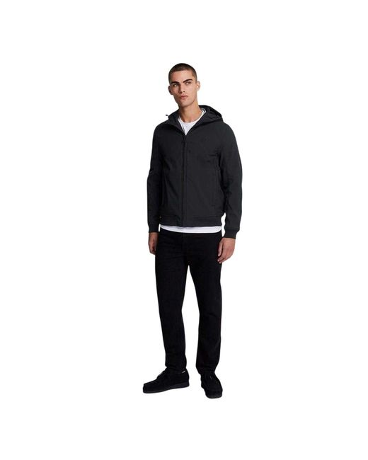 Lyle & Scott Softshelljas Voor Standaardpasvorm (Jet) in het Black voor heren