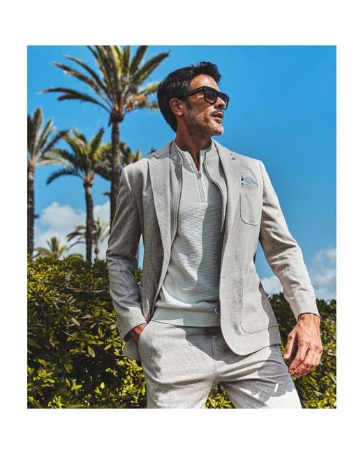 BLUE INDUSTRY Het Jersey Colbert in het Natural voor heren