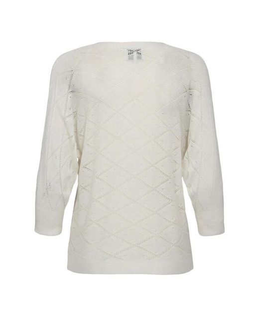 Numph Numph Nusudaya Pullover 704367 Cloud Dancer in het White