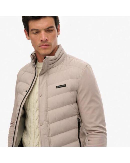Superdry Storm Popper Softshell Jas in het Natural voor heren