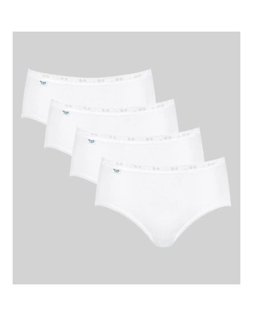 Sloggi Basic+ Midi 4-Pack in het White