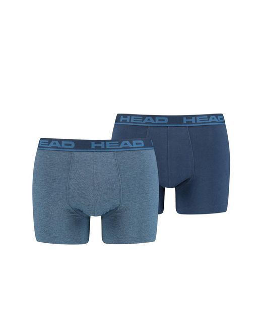Head Basic Boxer 2P Boxershorts in het Blue voor heren
