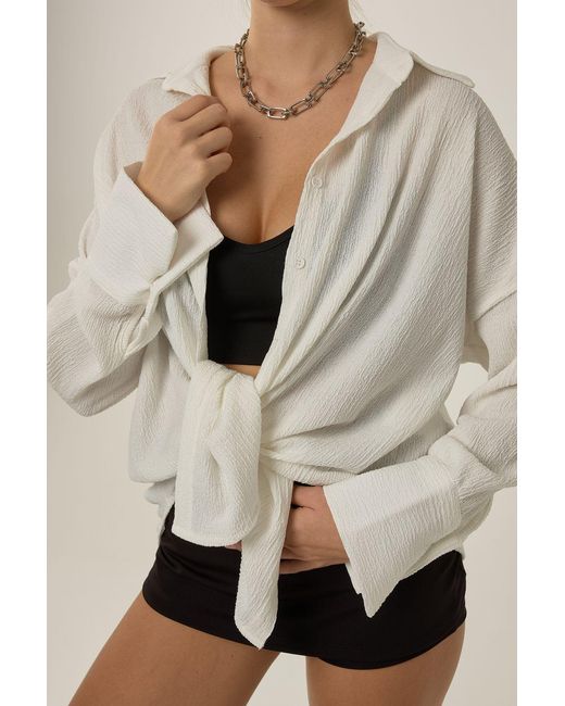 Hiccup Multicolor Oversized Button-Up Shirt