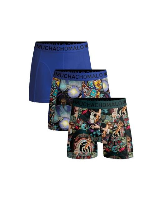 MUCHACHOMALO 3-Pack Trunks Magic in het Blue voor heren