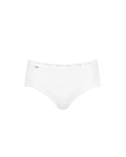 Sloggi Basic+ Midi 4-Pack in het White