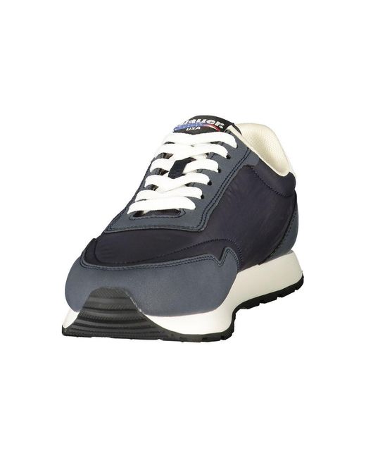 Blauer Blauwe Polyester Sneaker in het Blue voor heren