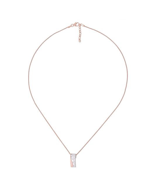 Orphelia Metallic 'Lova' 925 Sterling Chain With Pendant