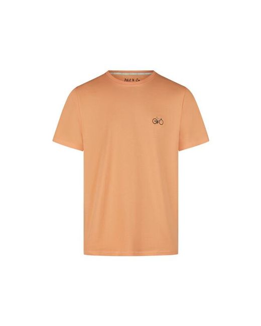 Phil & Co. Berlin Shortama Korte Pyjama Set Oranje Fiets in het White voor heren