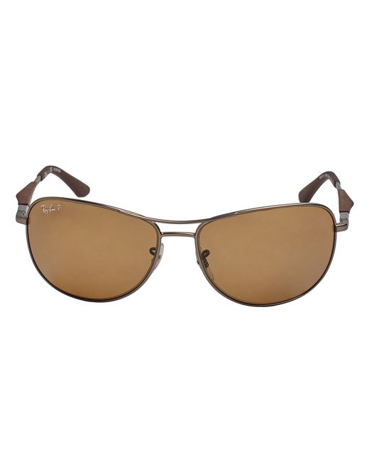 Ray-Ban Brown Polarized Sunglasses For Rb3519 for men
