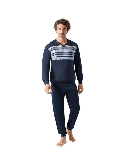 Hajo Pyjama in het Blue voor heren