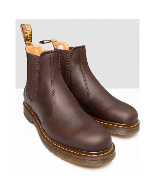 Dr. Martens Shop Voor 2976 Ys Crazy Horse Bruine Laarzen in het Brown