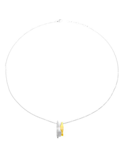 Orphelia White 925 Sterling Chain With Pendant