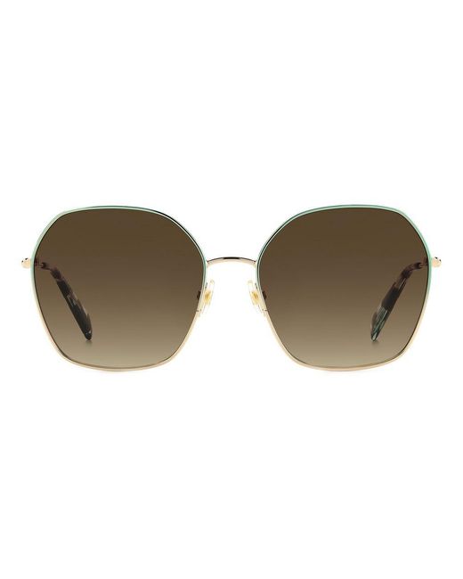 Kate Spade Octagon Zonnebril Met Verlooplenzen in het Metallic