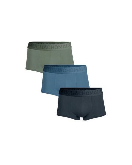 MUCHACHOMALO 3-Pack Bamboe Trunks in het Blue voor heren