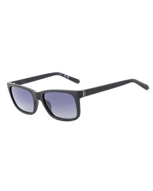 Guess Blue Black Resin Sunglasses for men