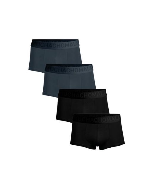 MUCHACHOMALO 4-Pack Bamboe Trunks in het Black voor heren