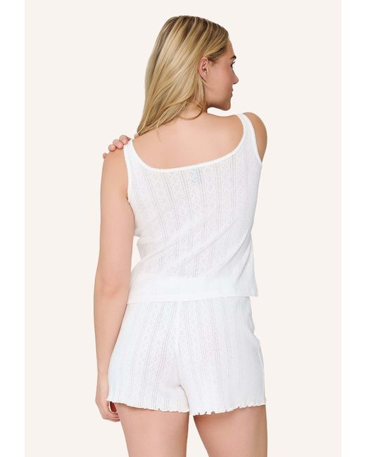 Lingadore Shortama Set in het White